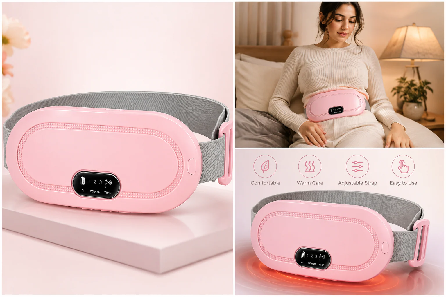 Rechargeable Heating Pad for Period Pain Relief & Women’s Comfort