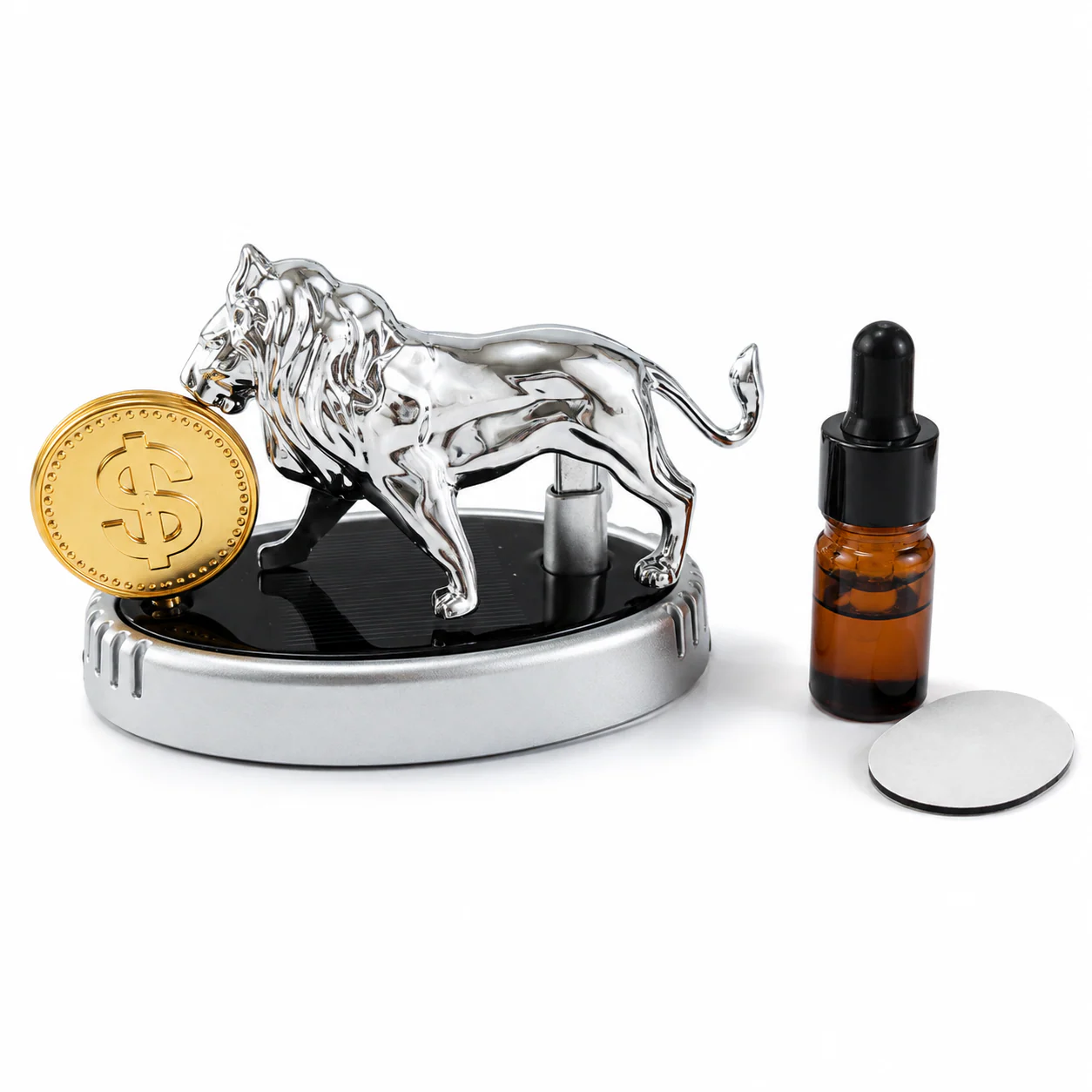 CATIANPAI Solar Lion Car Aroma Diffuser