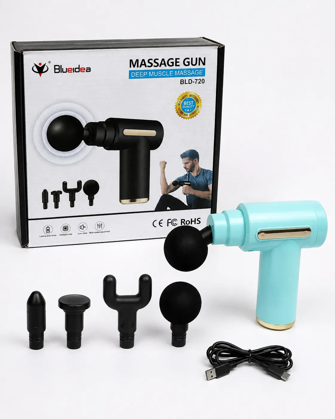 Blueidea BLD-720 Deep Tissue Massage Gun